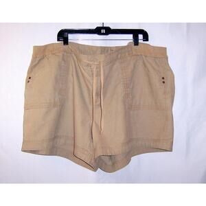 Faded Glory Women's Plus 24W - Sand Dune/Khaki Linen Blend